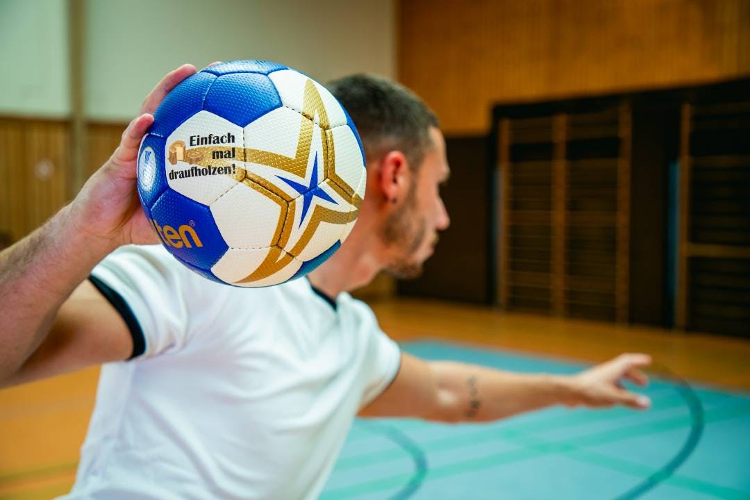 Der bedruckte Handball lässt Handballer-Herzen höher schlagen!