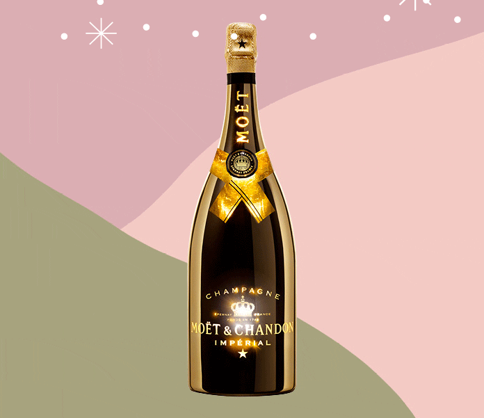 Le clou de la fête: ce Jéroboam de trois litres brille dans le noir grâce à un éclairage LED intégré.