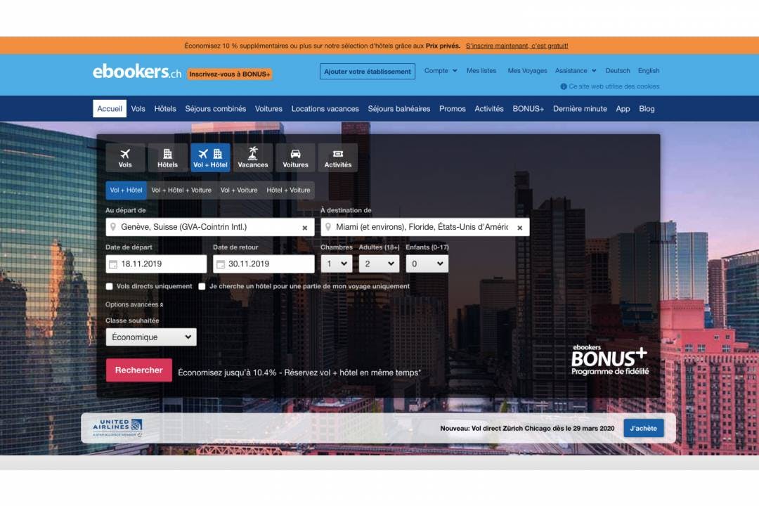 Effectue tes réservations ou tes achats comme d’habitude.