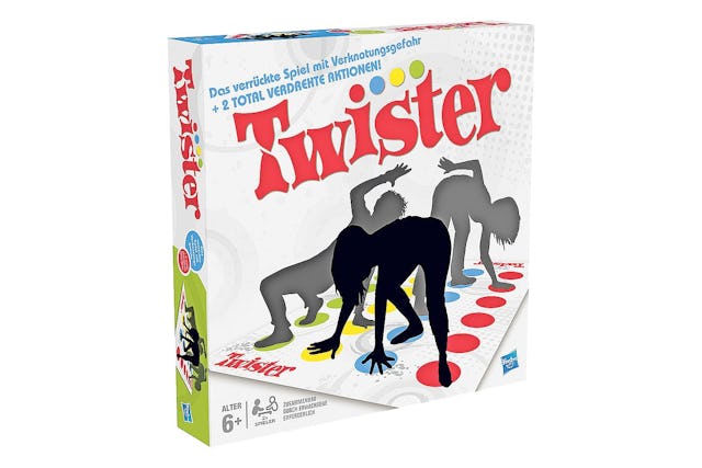 Nix mit Abstand halten: Hasbro Twister, Fr. 23.95, bei microspot.ch.