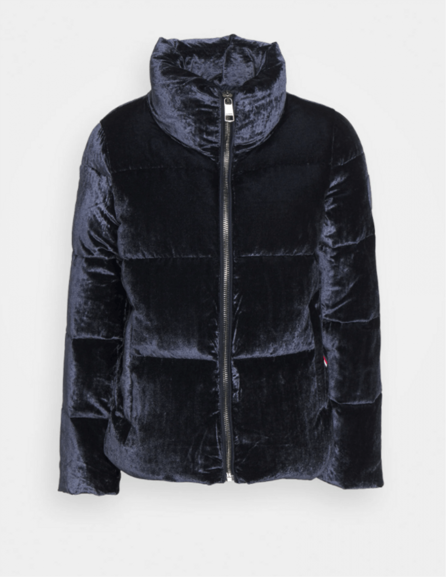 Doudoune bleue avec toucher velours Tommy Hilfiger, 400 fr.