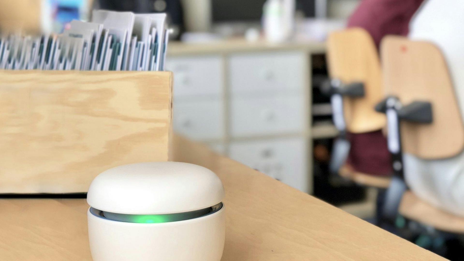 An der Schule Knonau erinnert CARU air die SchülerInnen und LehrerInnen auf sympathische Art ans Lüften.