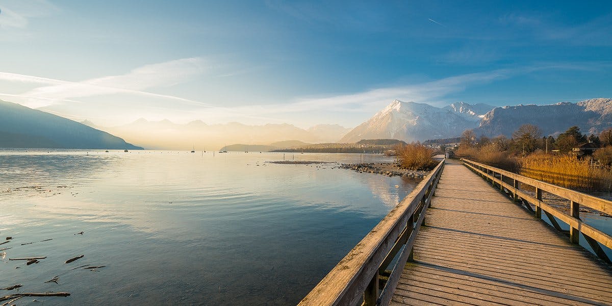 Une promenade hivernale dans le parc de Bonstetten, près de Thoune, est un remède miracle contre le stress.
