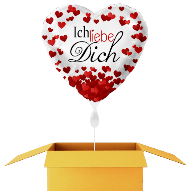 Lasse den Ballon sprechen und verschicke süsse Grüsse.