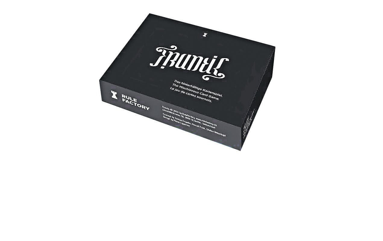 Wer legt wen rein?
Frantic, das hinterhältige
Kartenspiel, 19.20 Franken,