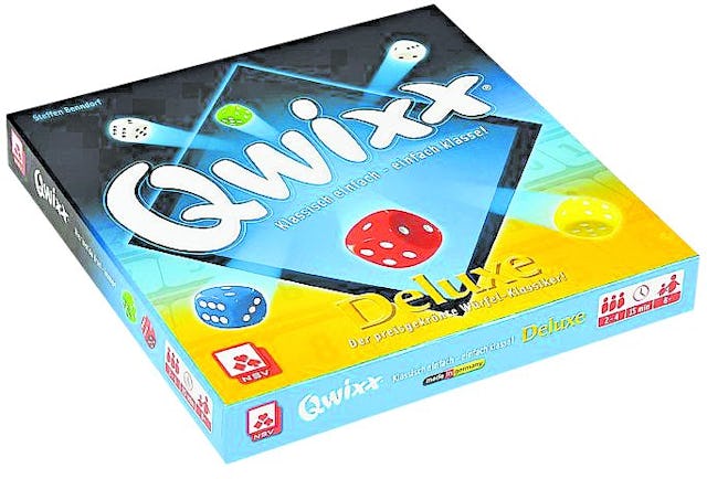 Lass die Würfel rollen 
Qwixx Deluxe, 18.95 Franken,