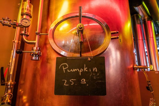 Für 900 Liter Bier verwendet Tim Stapel rund 50 Kilo einer hausgemachten Paste aus Hokkaidokürbis.