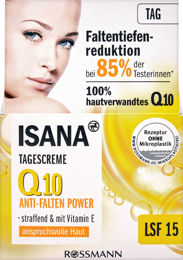 ISANA Q10 Anti Falten-Tagescrème für anspruchsvolle
Haut mit LS 15. 50 ml für CHF 3.95