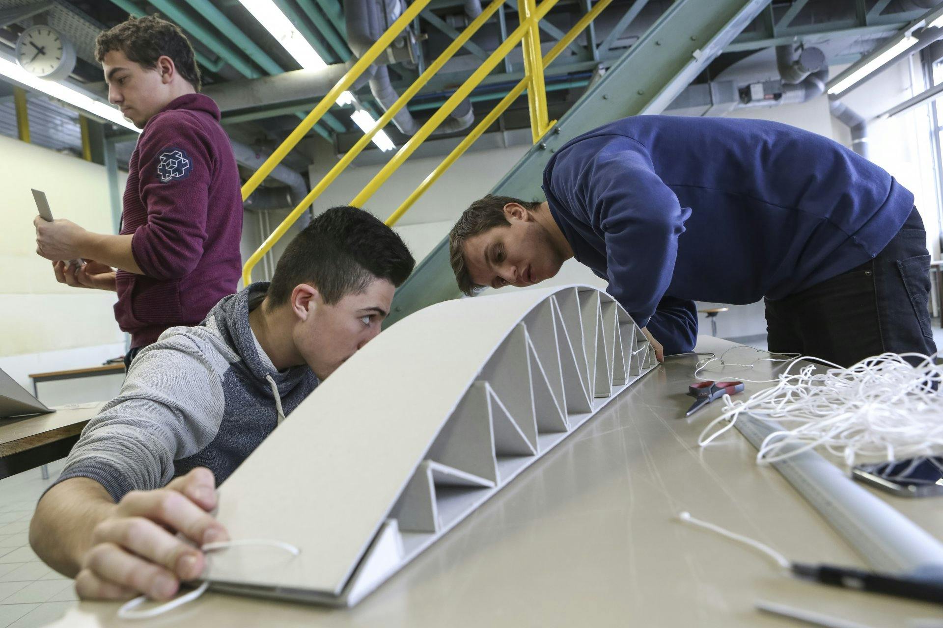 Filière Bachelor Génie civil - maquette de pont.