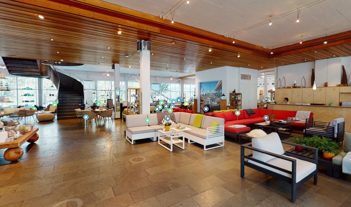 3-D-Aufnahme der virtuellen Messe.