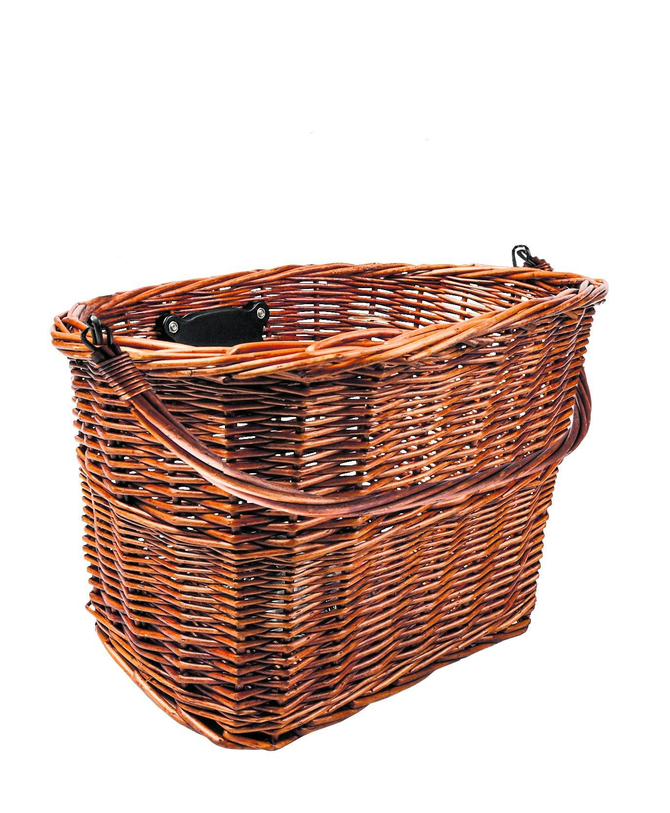 Bagagliaio anteriore:
Cestino per bici in rattan con
fissaggio a clic, fr. 29.95,
da