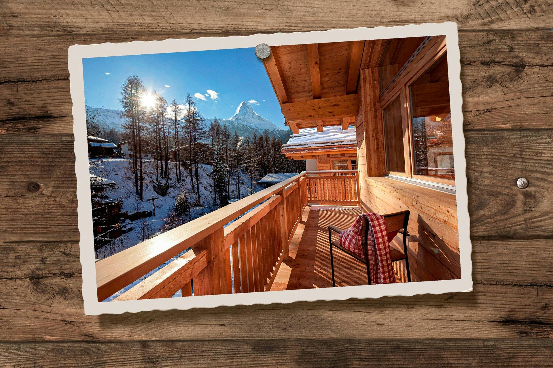 L’heureux gagnant ou l’heureuse gagnante se verra offrir un séjour de deux jours à Zermatt dans un chalet avec une vue imprenable sur le Cervin.