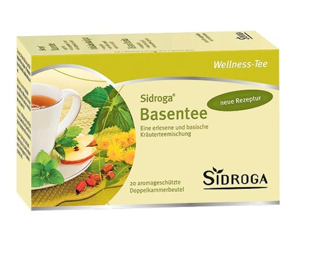 Entgiften und Tee trinken: Sidroga Basentee, 20 Beutel, Fr. 7.90, Coop-Vitality-Apotheke.
