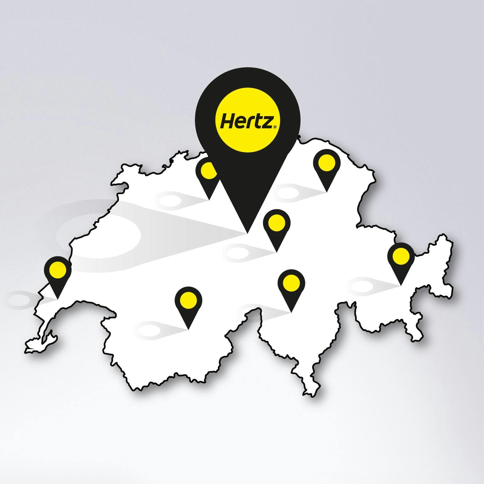 Toujours près de chez toi: grâce au réseau d’agences Hertz particulièrement dense, l’utilitaire qu’il te faut n’est jamais très loin.