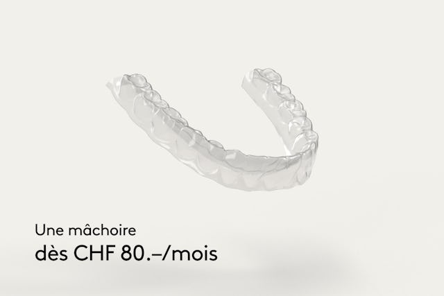 Correction de la mâchoire supérieure ou inférieure: 1990 CHF (à partir de 80 CHF/mois *)