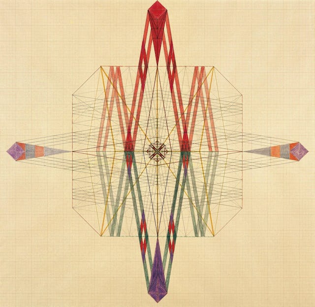 Auf Millimeterpapier kartographierte Antworten: Emma Kunz im Aargauer Kunsthaus.