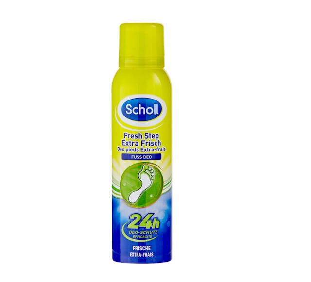 Frische Füsse
Scholl Fuss-Deo - Extra Frisch,
 6.95 Franken bei Coop.