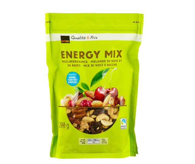 Energie-Kick - Energy Mix FSI,
3.20 Franken pro 200 Gramm bei Coop.
