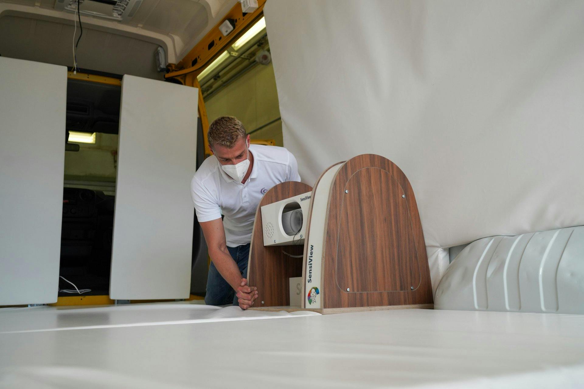 Il SensiView proietta suoni, video e immagini