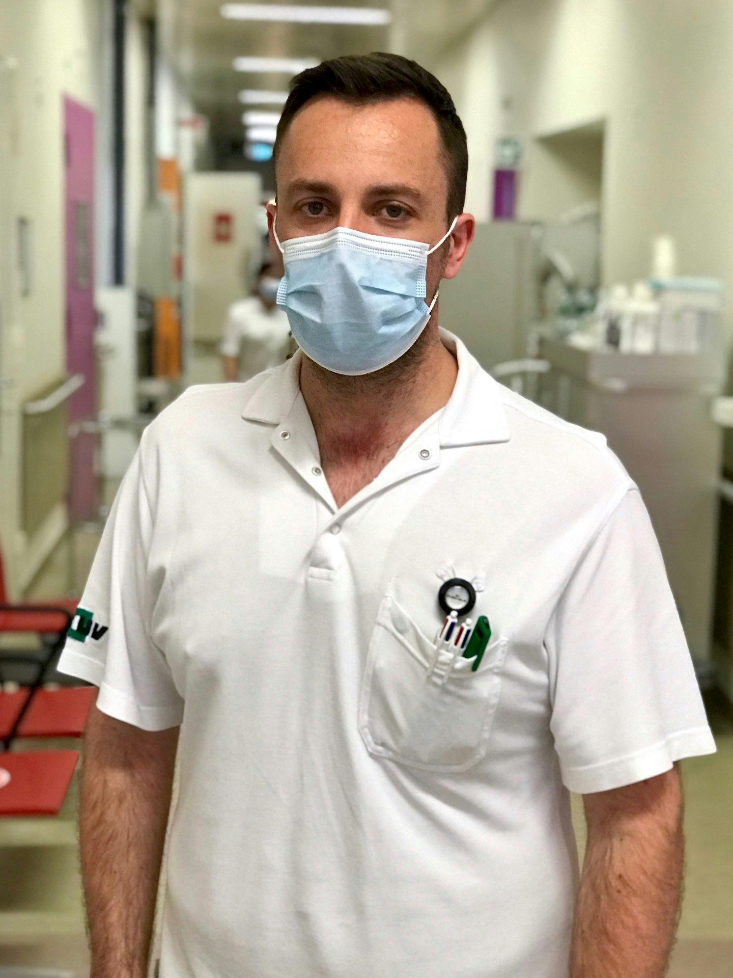 Aurélien Le Bouguenec, operatore sociosanitario e formatore di apprendisti. 