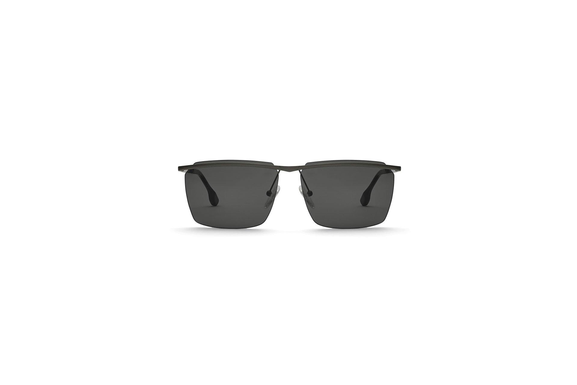 CY 010 SUN : Lunettes de soleil pour homme sans cadre avec détails en plastique