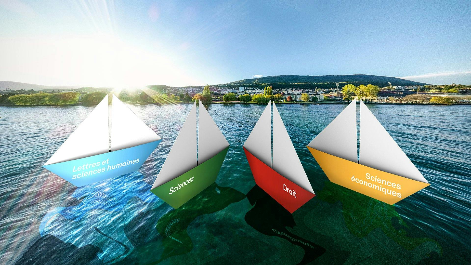 Cap sur l'Université de Neuchâtel (UniNE) et ses quatre facultés.