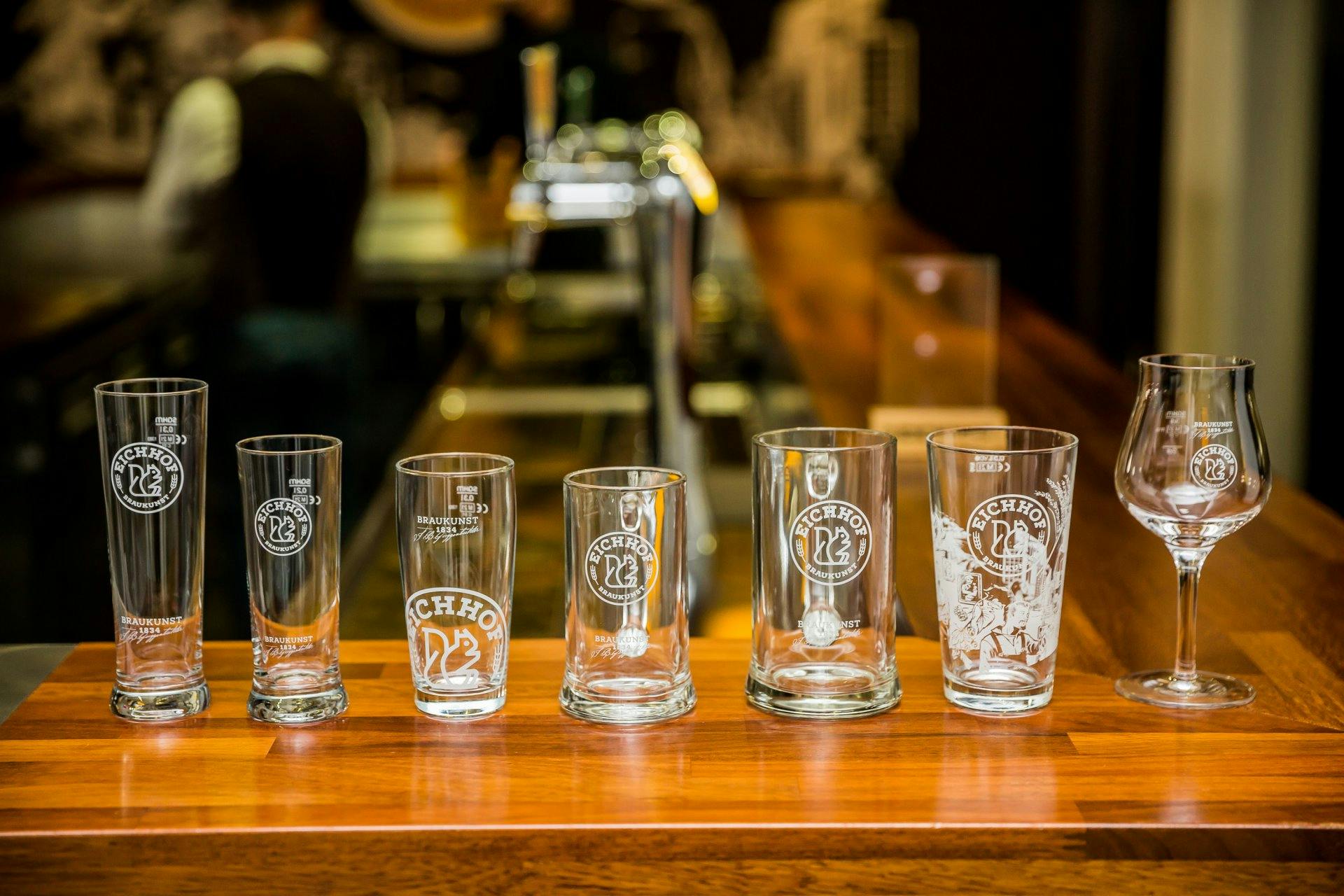 Es gibt viele unterschiedliche Biergläser, welche auf die Eigenheiten der jeweiligen Bierstile angepasst sind.