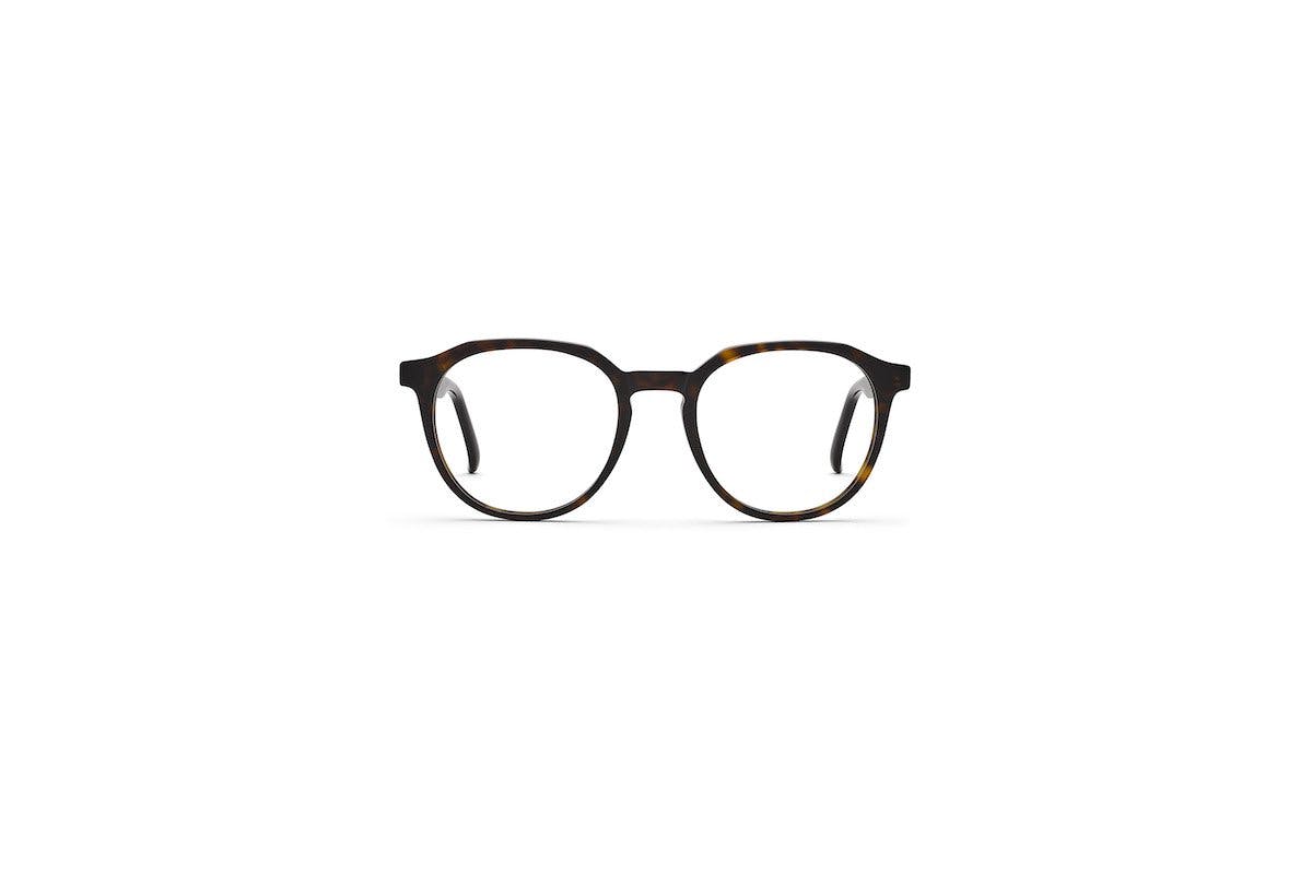 AB 007 CL: Lunettes de forme Pantos en acétate couleur Havanna