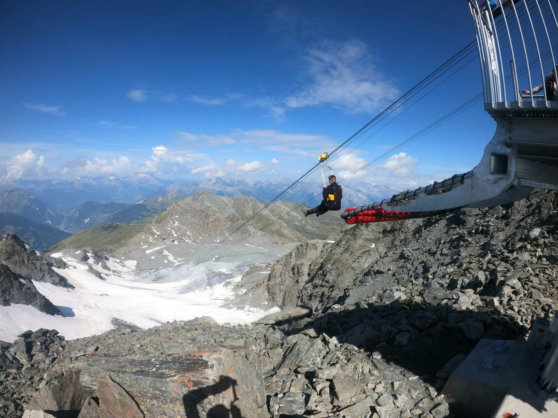 Mont4Zipline auf dem Mont Fort