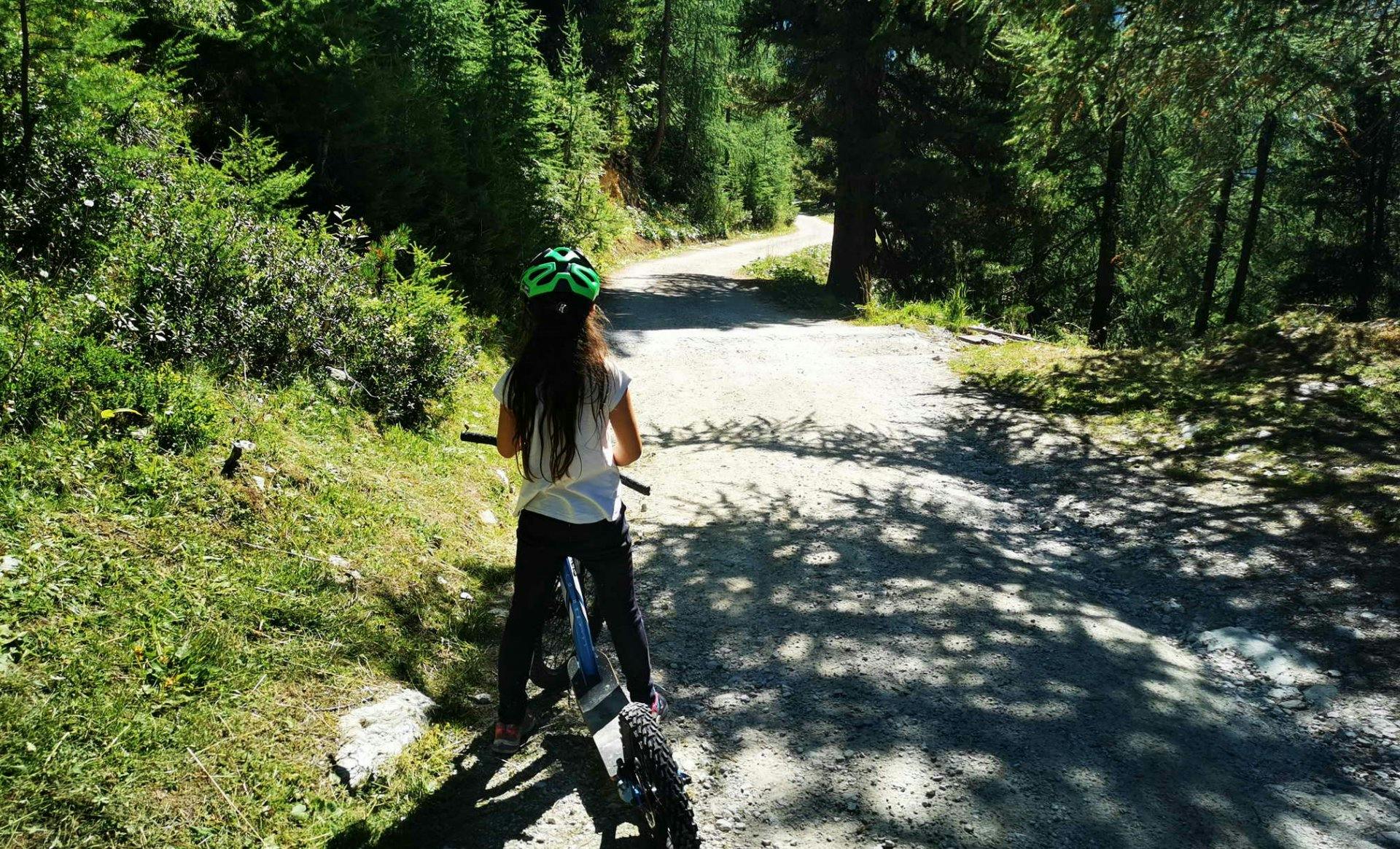 Kickbike in Siviez (Haute-Nendaz)