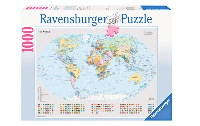 On part où? Puzzle carte du monde Ravensburger, 15 fr. 95,  microspot.ch.