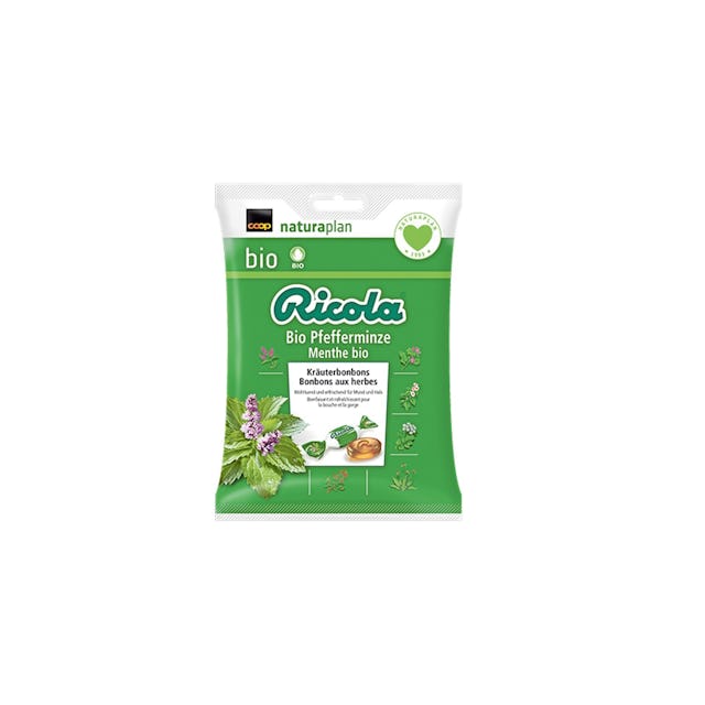 Damit das Nein nicht im Hals stecken bleibt: 
Naturaplan Bio Ricola Bonbons ­Pfefferminze, Fr. 4.65/100 g, bei Coop.