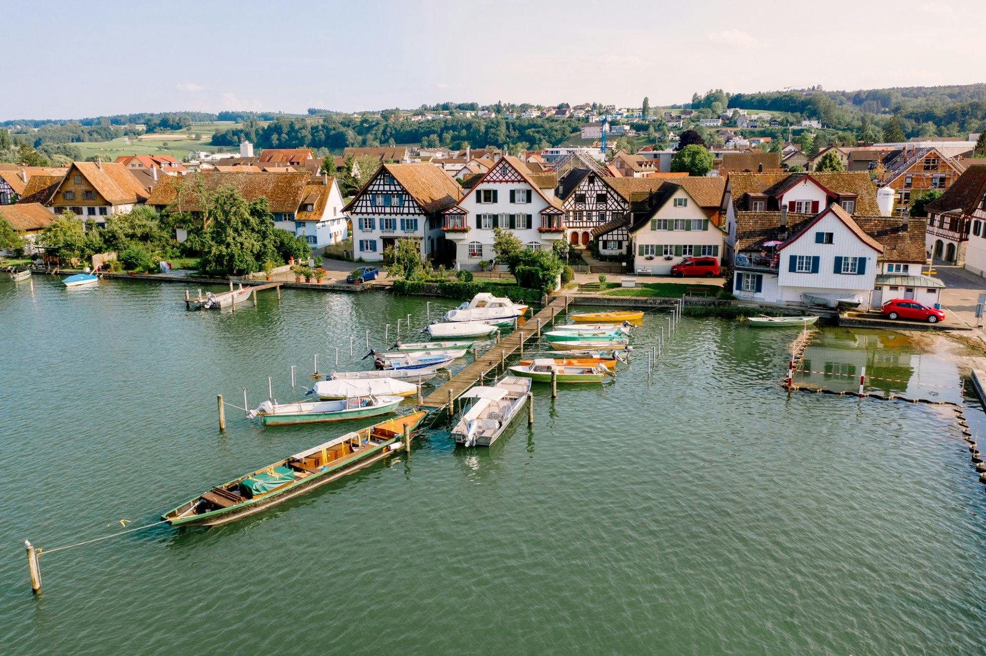 Das Fischerdörfchen Ermatingen liegt am Untersee.