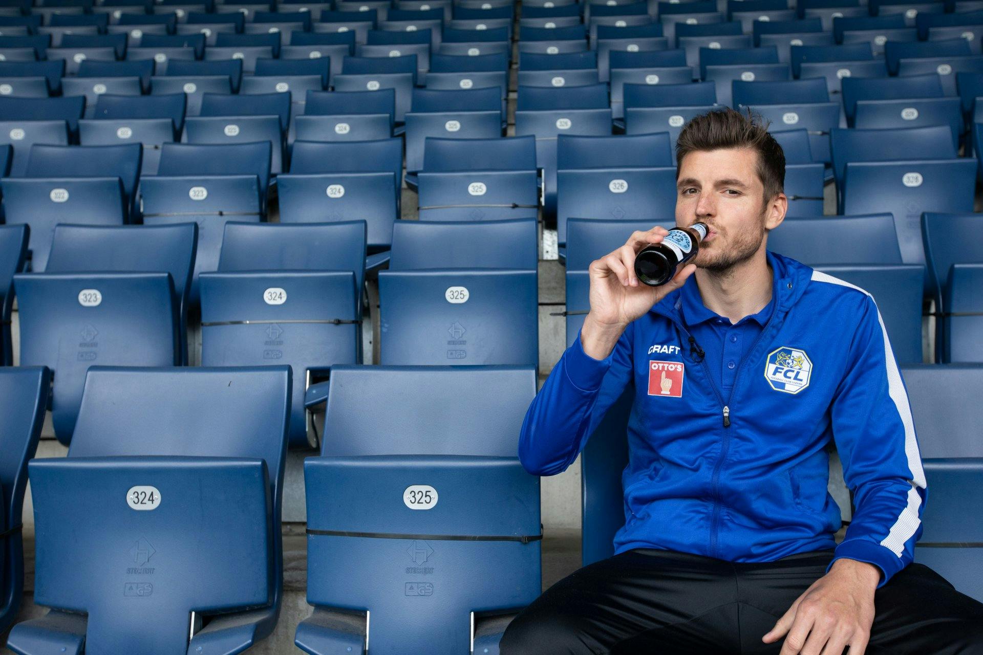 Nach einem harten Training ist Eichhof 0.0% eine süffige Erfrischung.