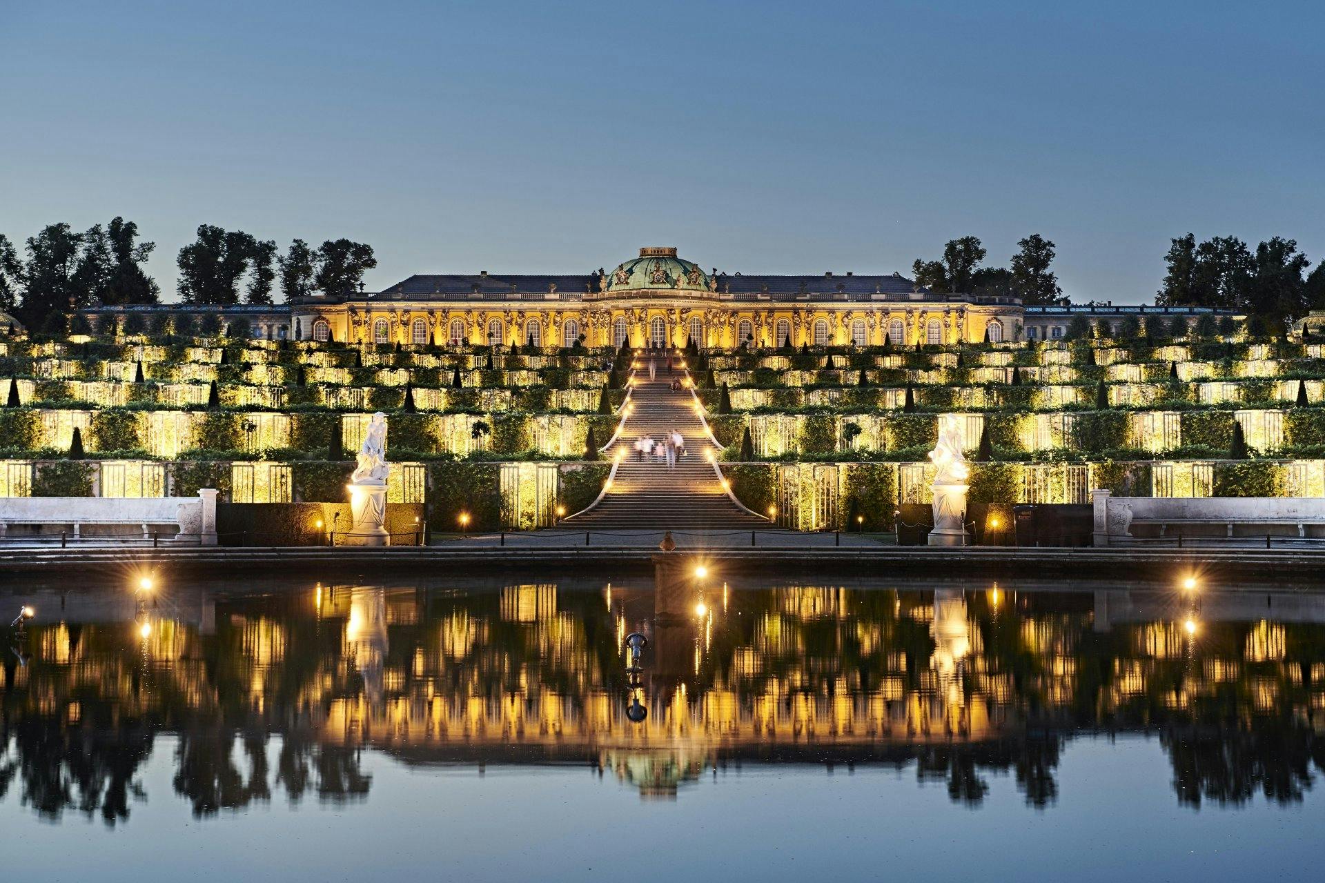 Die Potsdamer Schlössernacht auf Schloss Sanssouci.
