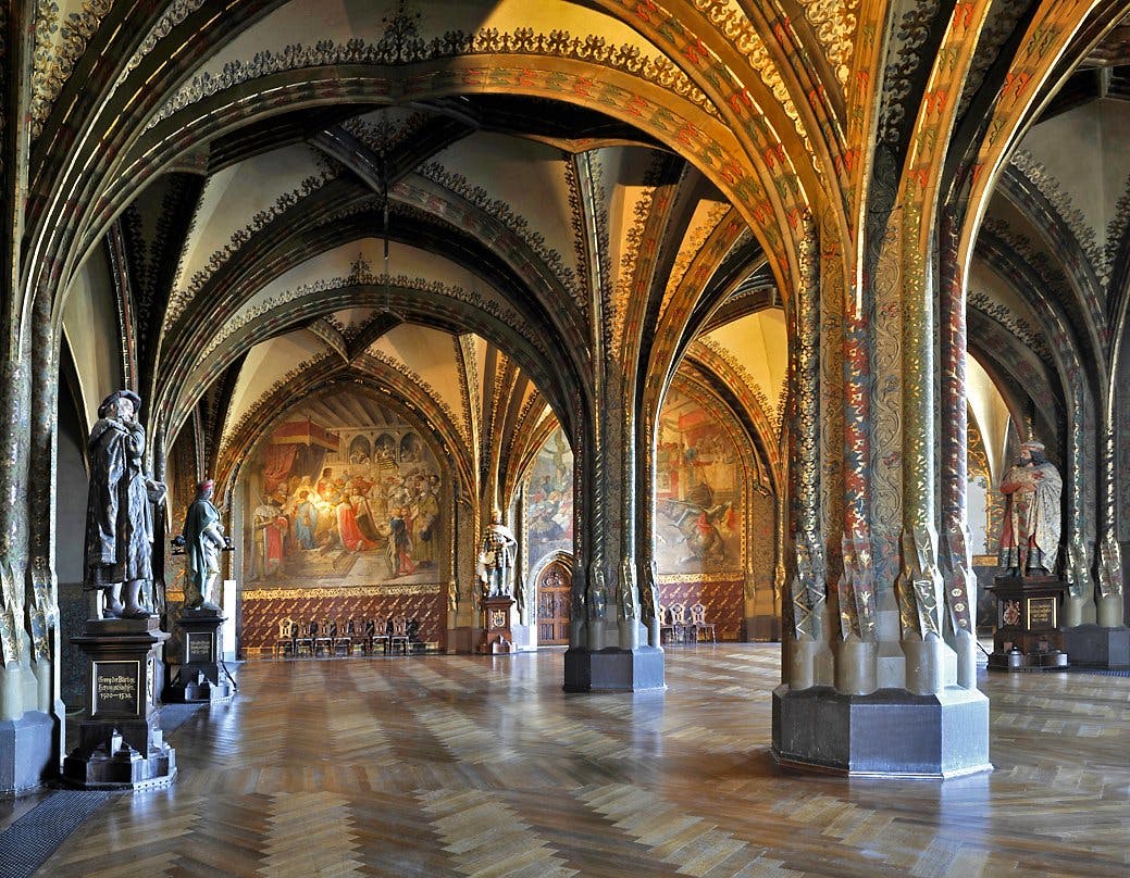 Die grosse Stube in der Albrechtsburg.