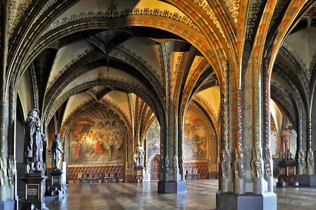 Die grosse Stube in der Albrechtsburg. Die grosse Stube in der Albrechtsburg.