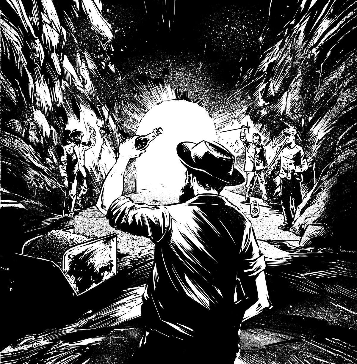 Geschichte hinter dem Bier und Design: Das «Plopp» beim Öffnen des Bügelbiers erinnert an den Knall als man 1880 das letzte Stück Fels aus dem Gotthar...