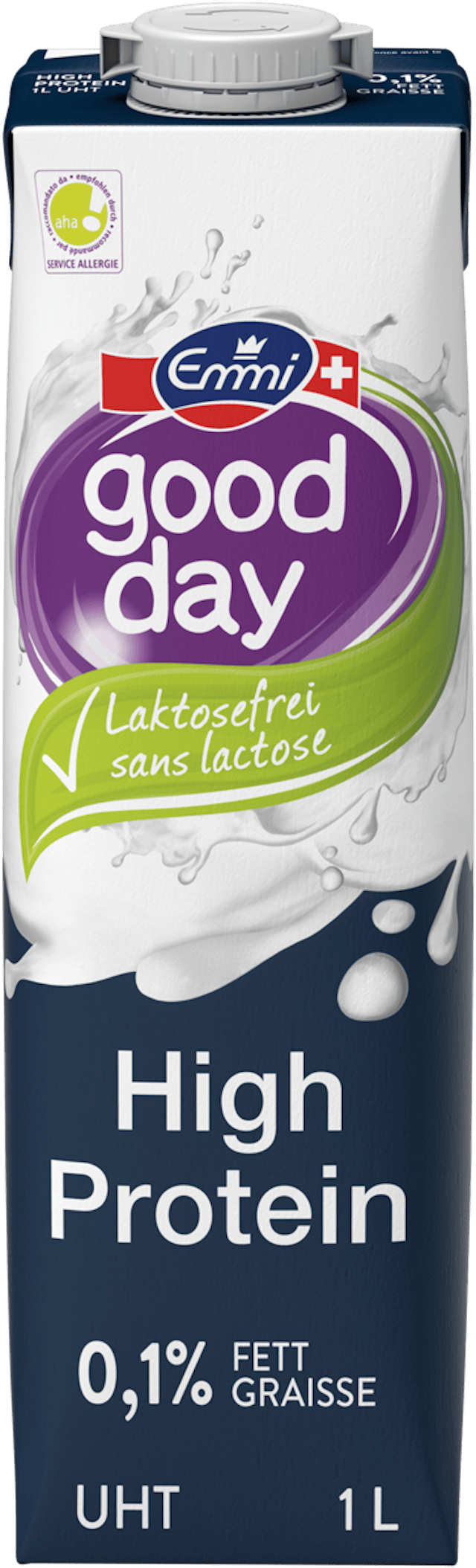 Der High Protein Drink mit 0.1 Prozent Fett von Emmi.