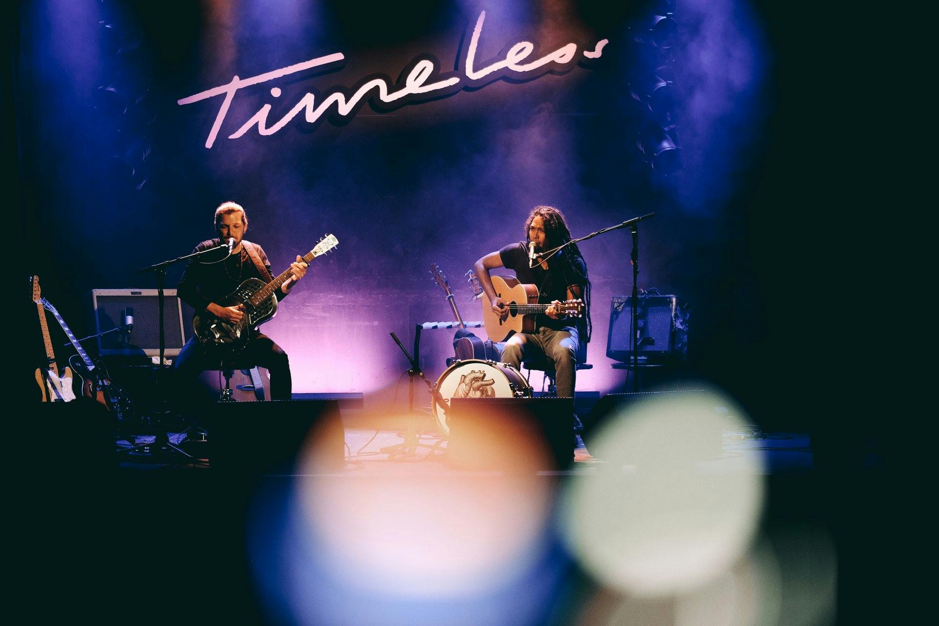 The Two, das Blues Duo aus der Romandie, stand am Timeless-Abend mit B.B. King, Santana, Buddy Guy und Albert Collins auf der Bühne (Juni 2020 Plaza C...