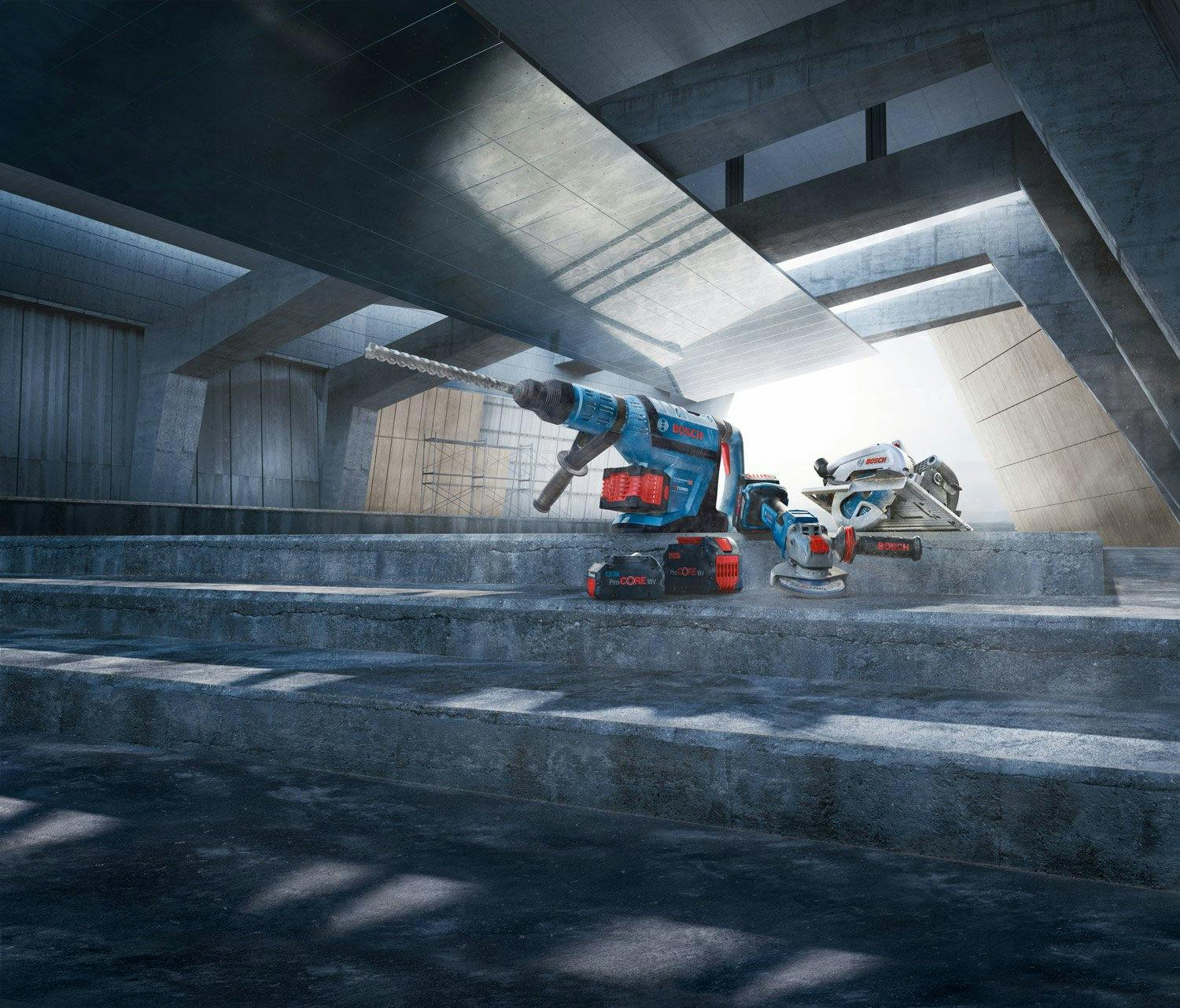 Die neuen bürstenlosen Hochleistungsmotoren liefern in Kombination mit ProCORE 18V-Akkus extreme Leistung.