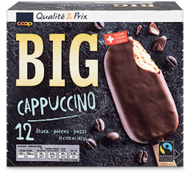 Gelato Cappuccino Big, 12 × 120 ml, fr. 17.50, da Coop.