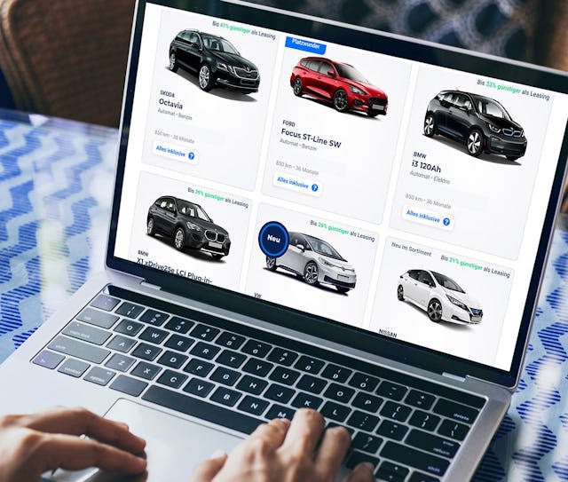 Les clients peuvent choisir leur nouvelle voiture parmi plus de 30 modèles de différentes marques.