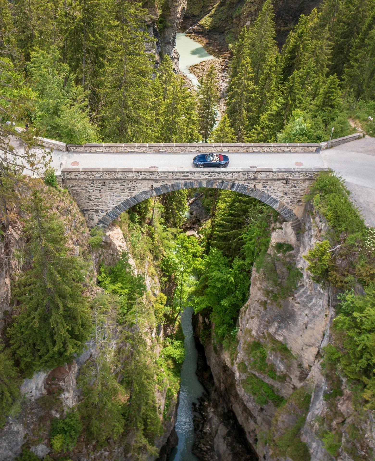 Das Brückenfahren in der Viamala macht erst so richtig Spass im