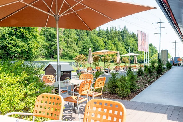 Am Waldrand verweilen: Mit einem Brunch lässt es sich genussvoll in den Tag starten.