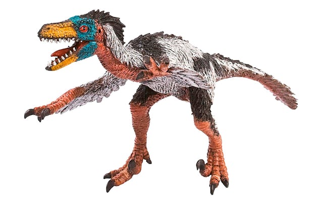 Tacchino assassino: Dinosauro Velociraptor Bullyland, fr. 14.10, su microspot.ch.