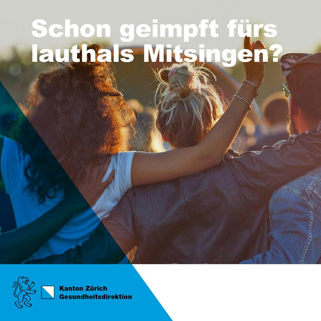 Mit der Impfung klingts nicht besser, aber dafür darfs auch im Chor sein.