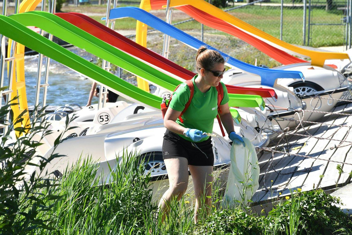 Ramasser les déchets, c'est tout un sport!