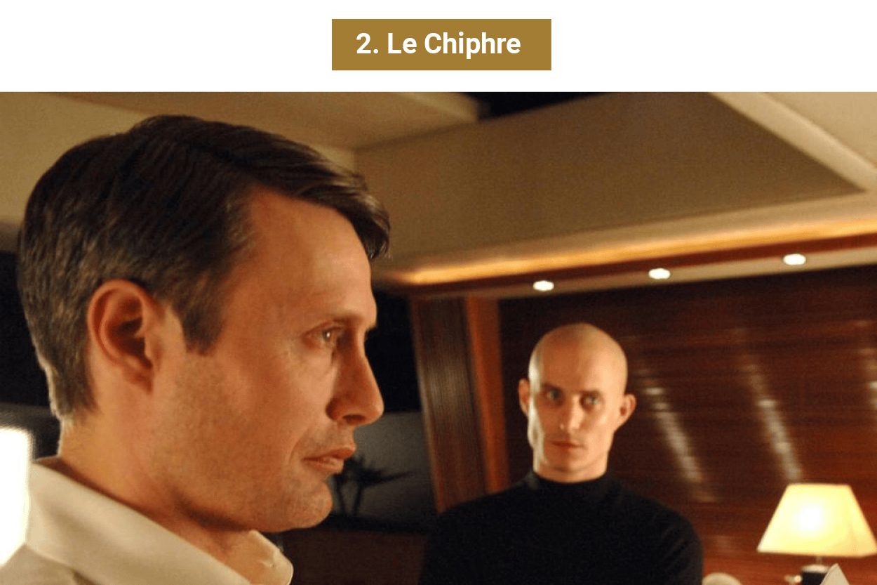 Das tränende Auge, aus dem Blut tropft, ist nur eine von vielen grandiosen Szenen mit «Casino Royale»-Villain Le Chiphre. Auch die Folterszene mit dem...