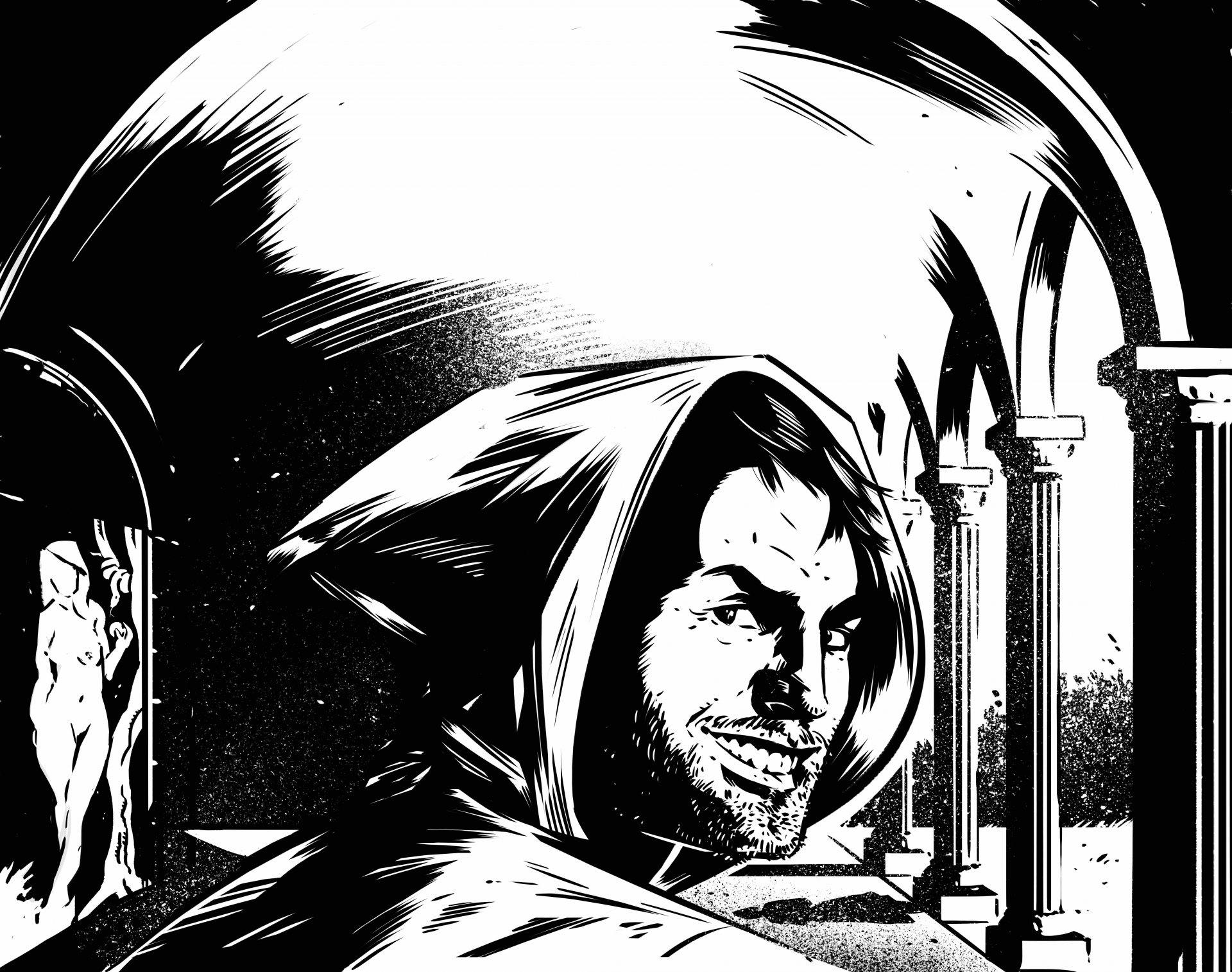 Himmlischer Genuss, heiterer Ursprung: Ein verbannter Mönch erschuf dieses unfiltrierte Bier. Der Luzerner Künstler Amadeus Waltenspühl hat das Etiket...